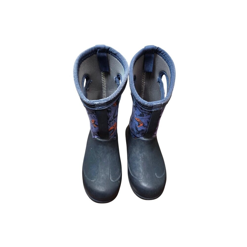 Bogs Kids Insulated Waterproof‎ Dinosaur Print Neoprene/ Rubber Boots Size 11